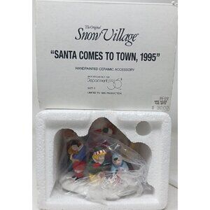 Dept 56 Original Snow Village Santa Comes To Town 1995 LTD 5477-1      (#WS-L)